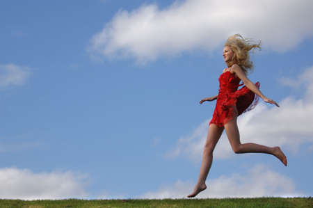 Portrait of a beautiful young fashion modelの写真素材
