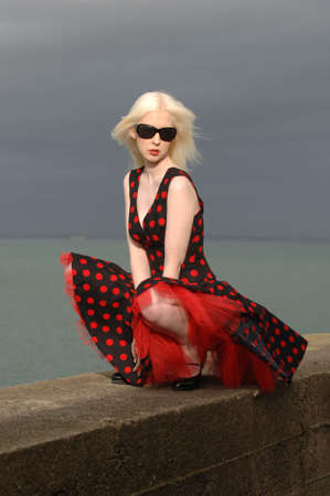 Gorgeous Fresh Faced Fashion Modelの写真素材