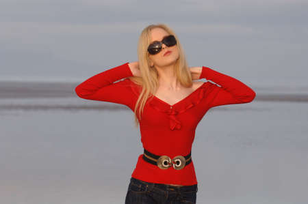 Gorgeous Fresh Faced Fashion Modelの写真素材