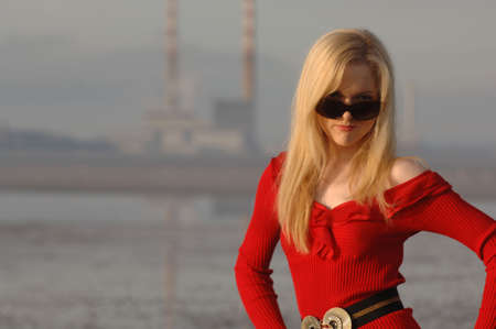 Gorgeous Fresh Faced Fashion Modelの写真素材
