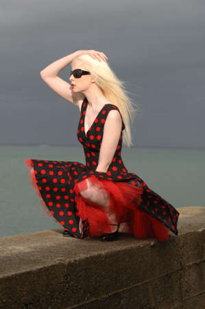 Gorgeous Fresh Faced Fashion Modelの写真素材