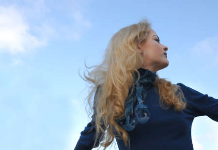 Gorgeous Fresh Faced Fashion Modelの写真素材