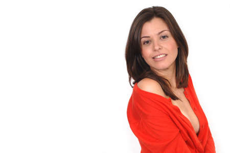 Gorgeous Fresh Faced Fashion Modelの写真素材
