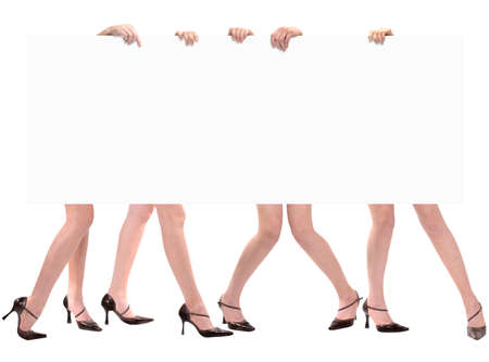 Legs & Message Space Marketing Boardの写真素材