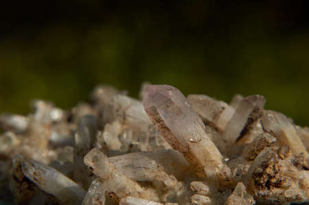 Quartz field with a background of green vegetation