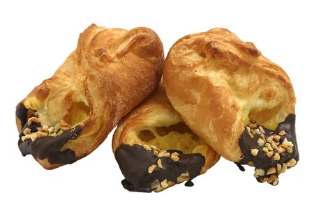 cakes glazed by chocolate