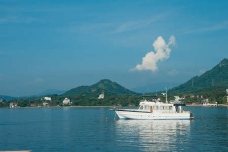 Boat on sea