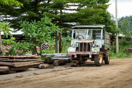 Old tractorの写真素材