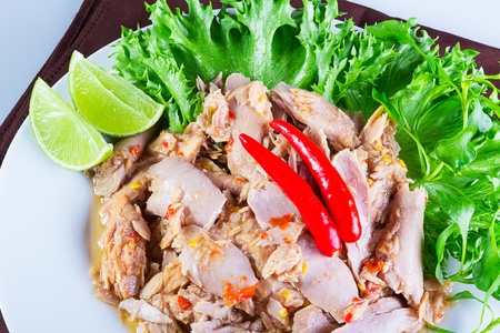 Thai spicy tuna の写真素材