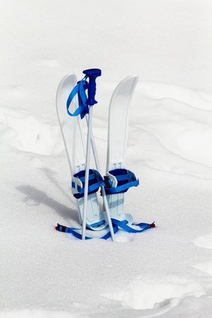 Ski on snow in the winter の写真素材