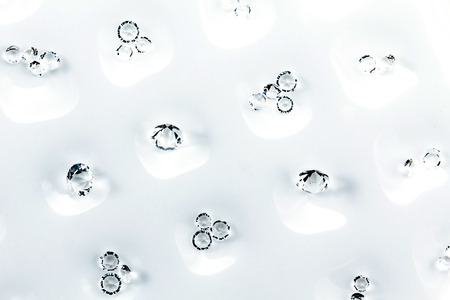 Crystal quadrant on the grid の写真素材