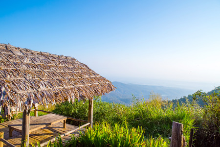 View on a hilltop at Mae Cham, Chiangmai