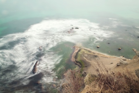 Waves from aboveの写真素材