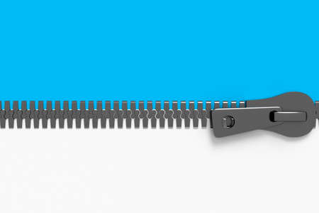 Zipper, 3d illustrationの写真素材