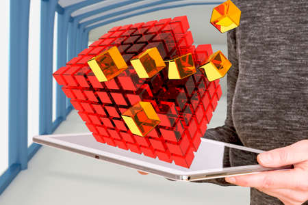 Tablet PC with dice