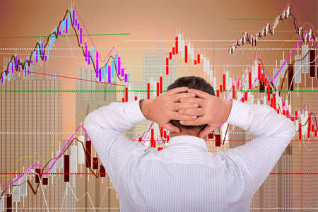 Dealer analyzes the chart