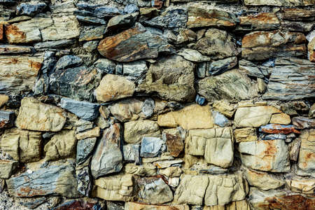 Wall made of natural stones
