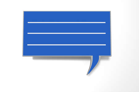 Speech bubbles, 3d illustration