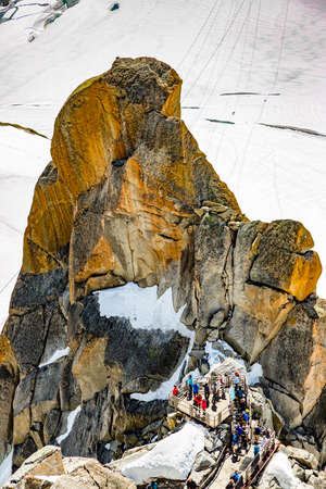 Mont Blanc Massif In The French Alpsの写真素材