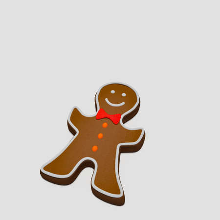 Gingerbread figure, 3d illustration