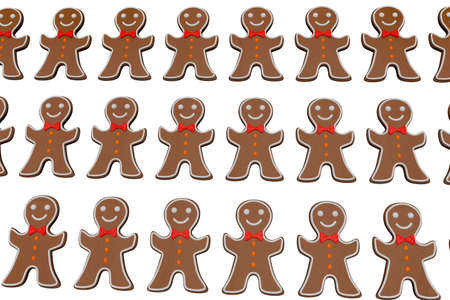 Gingerbread figure, 3d illustration