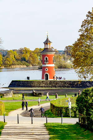 Lighthouse of Moritzburgの写真素材