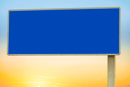 Empty road traffic signの写真素材