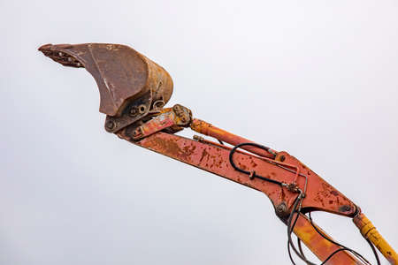 Excavator with shovelの写真素材