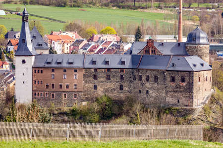Imperial Castle of Mylau in the Vogtlandの写真素材