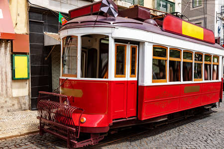 Tram in Lisbonの写真素材