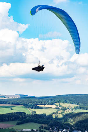 Paragliding in the Ore Mountains