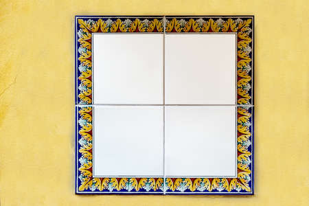 Picture on wall tileの写真素材