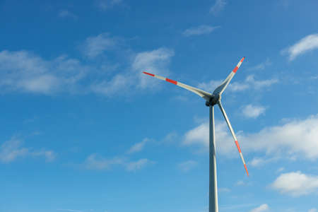 Pinwheel with blue white sky