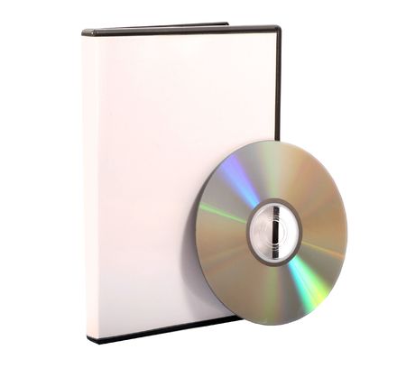 An isolated CD and DVD Caseの写真素材