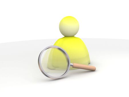 illustration of a searching icon on white backgroundの写真素材