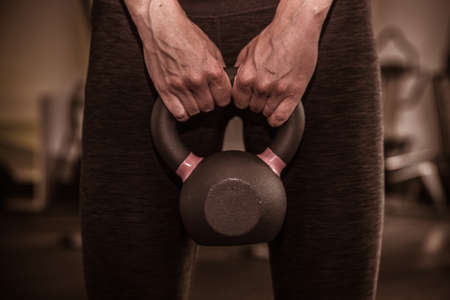 Fitness equipment for fitness and exercise in the gymの写真素材