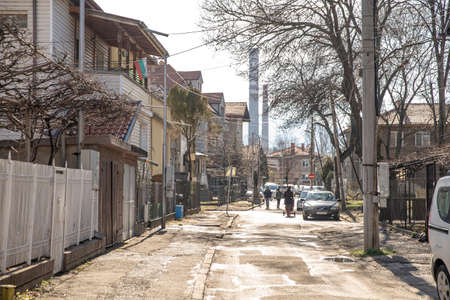Sofie - February 29, 2020: street of the capital of Bulgariaのeditorial素材