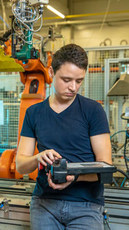 control the robotic arm using the remote control