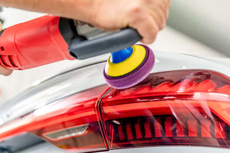 repair and polishing of rear headlights and the body of luxury cars