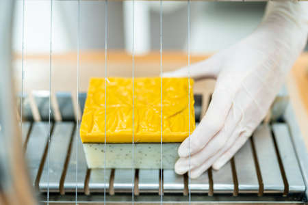 hand sliced organic handmade soaps. Natural Cosmetics