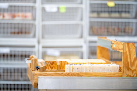 handmade organic soap of various sizes, scents and colorsの写真素材