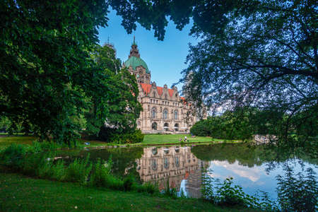 Hanover - 26.6.2021: New Hanover City Hallのeditorial素材