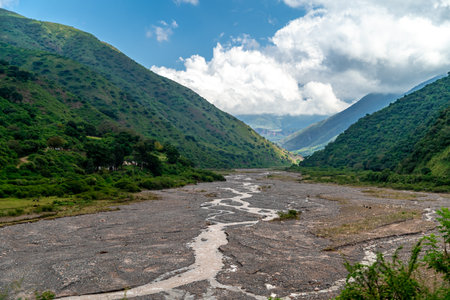 Nature of Andes mountains with beautiful panorama