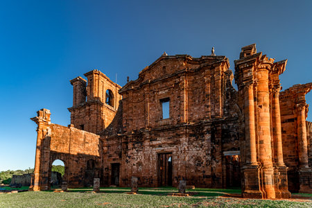 Ruinas de San Ignacio Mini in Argentinaの写真素材