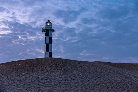 lighthouse on the ocean coast. copy spaceの写真素材