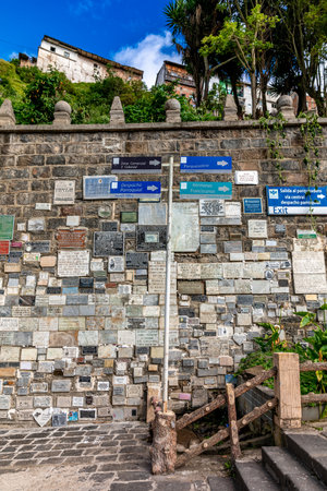 Colombia - October 9, 2022: National Shrine Basilica of Our Lady of Las Lajasのeditorial素材