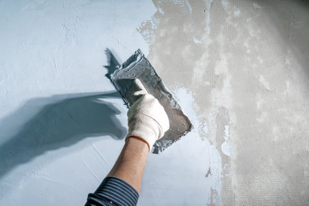 application of insulation to the wall against moisture and water