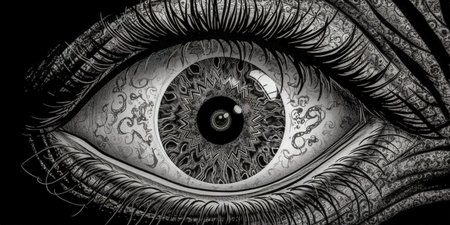 occultism, esoteric eye, intuitive vision, made with Generative AIの素材