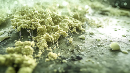 Toxic mold growing and multiplying on surfaceの素材