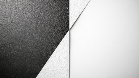 Black and white abstract background creating contrast and divisionの素材